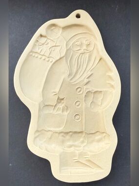 Santa Cookie Mold Brown Bag 1983